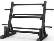 3 Tier Dumbbell Rack with Barbell & Plates Holder – Jay Bhavani Fitness Solutions